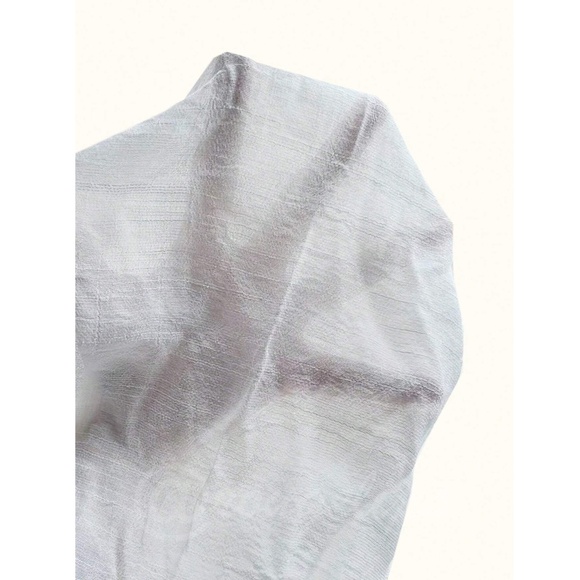 French Style White Blouse Top V-Neck with Tassel Ties - Picture 7 of 9